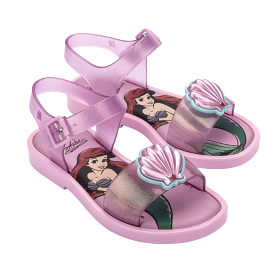 Mini Melissa Mar Sandal + Disney Kids - Glitter Pink / Pink