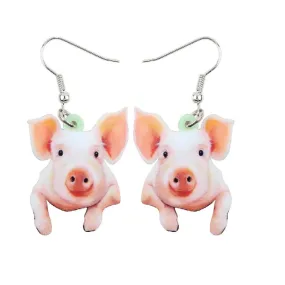 New Stylish Cartoon Funny Pig Piggy Drop Earrings