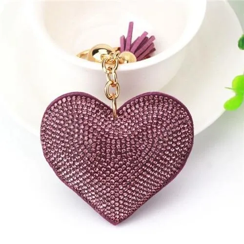 New Stylish Love Heart Key Chain Pendant