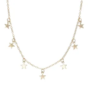 New stylish Multi Layer Star Moon Pendant Necklace