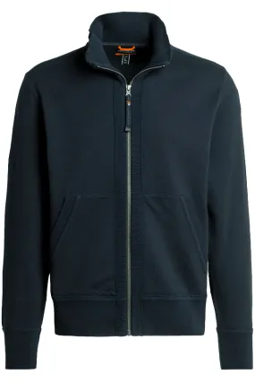 Parajumpers Full Zip Knit Sweatshirt Navy