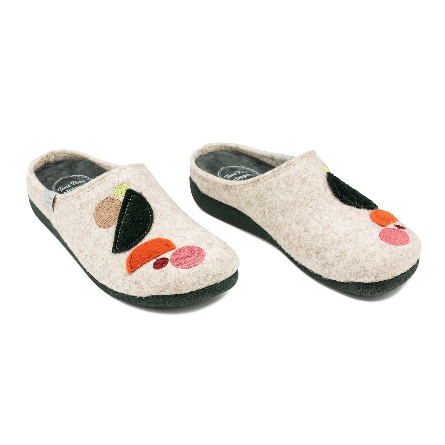 Patchwork Felt Slippers for Women - Mirna-GA