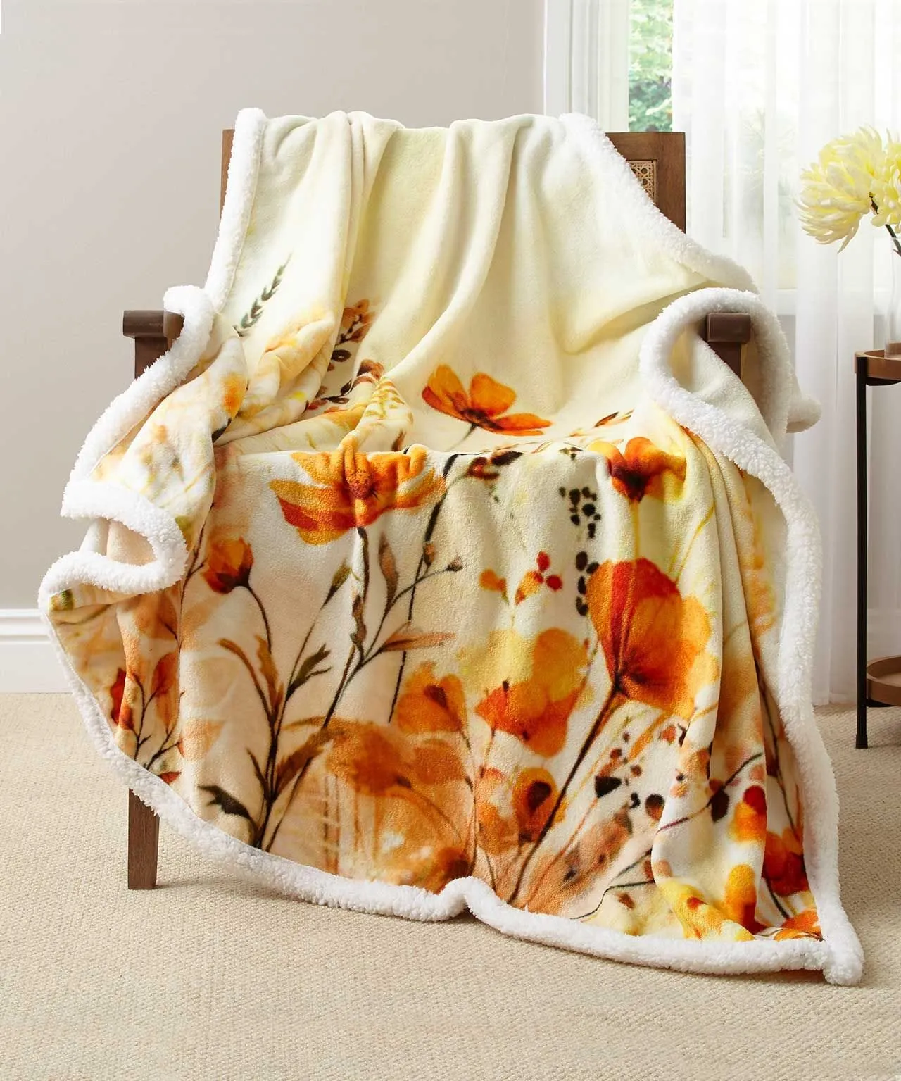 Printed Fleece Throw