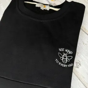 Ready-Made 'BEE KIND' embroidered nursing Sweatshirt Size S (6/8)