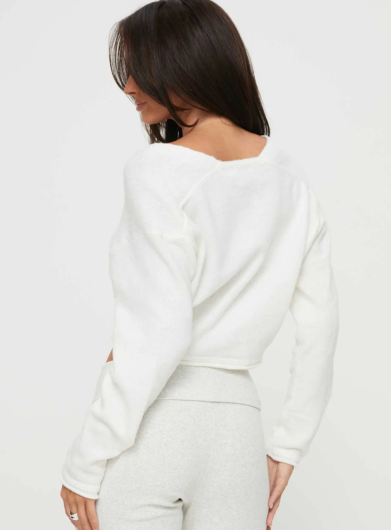 Renika Crop Jumper White