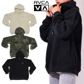 RVCA  |Unisex Shearling Logo Hoodies