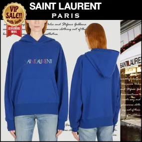 Saint Laurent  |Cotton Logo Hoodies & Sweatshirts