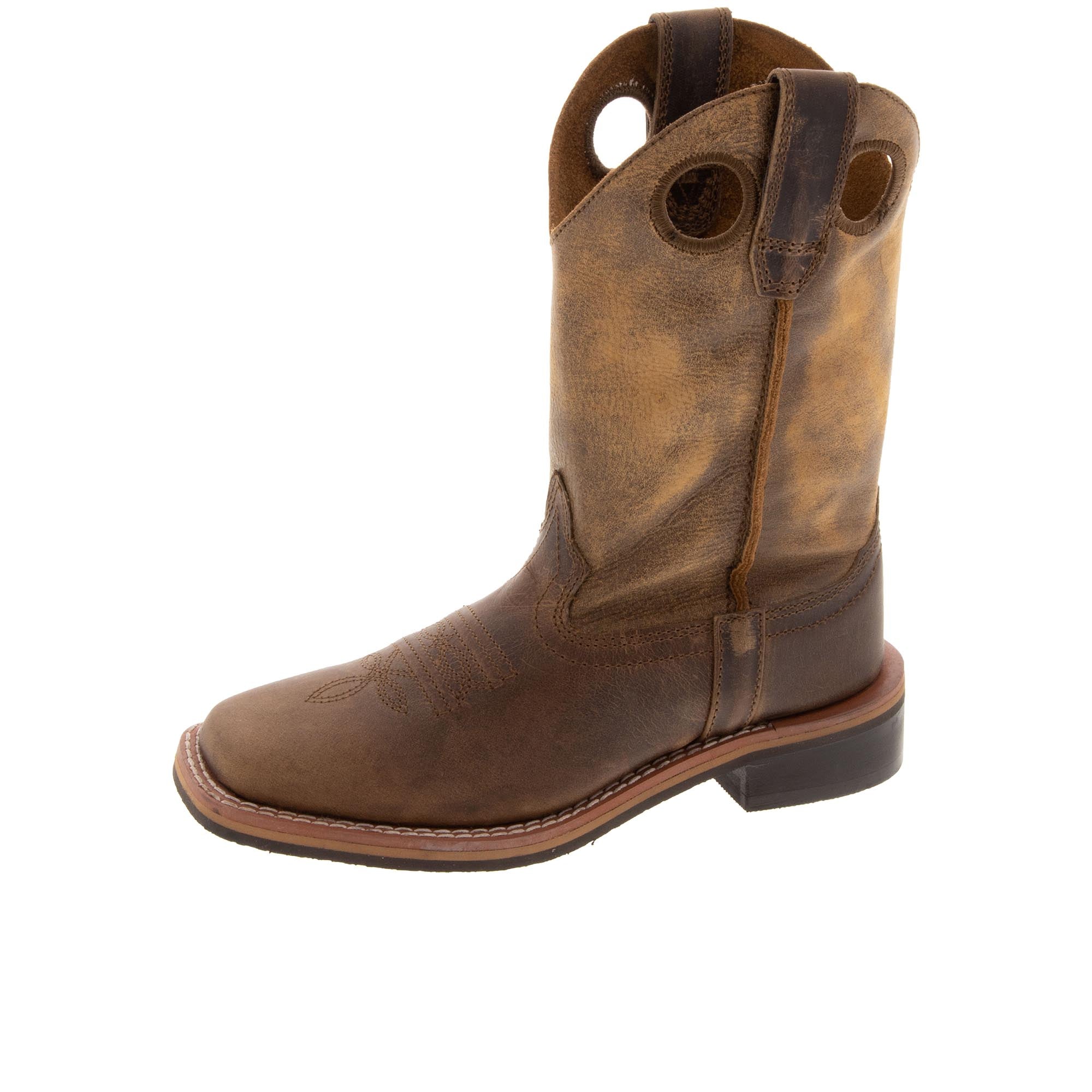 Smoky Mountain Boots Childrens Waylon Brown Oiled Distressed Brown Distressed