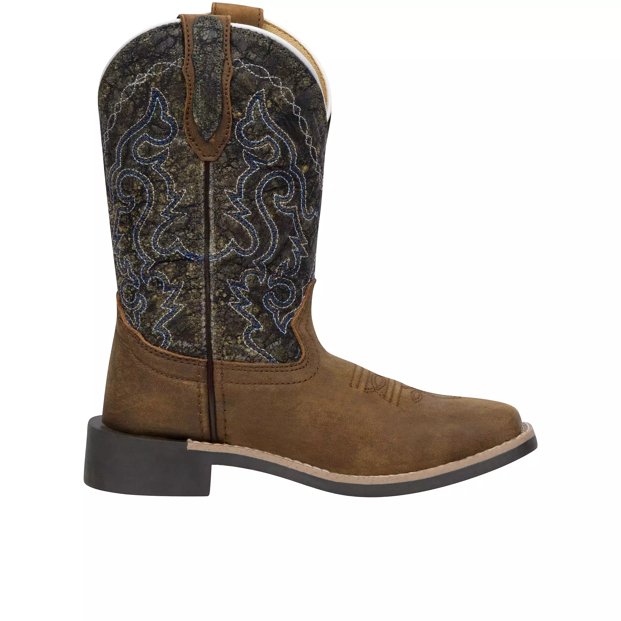 Smoky Mountain Boots Childrens Western Brown Navy