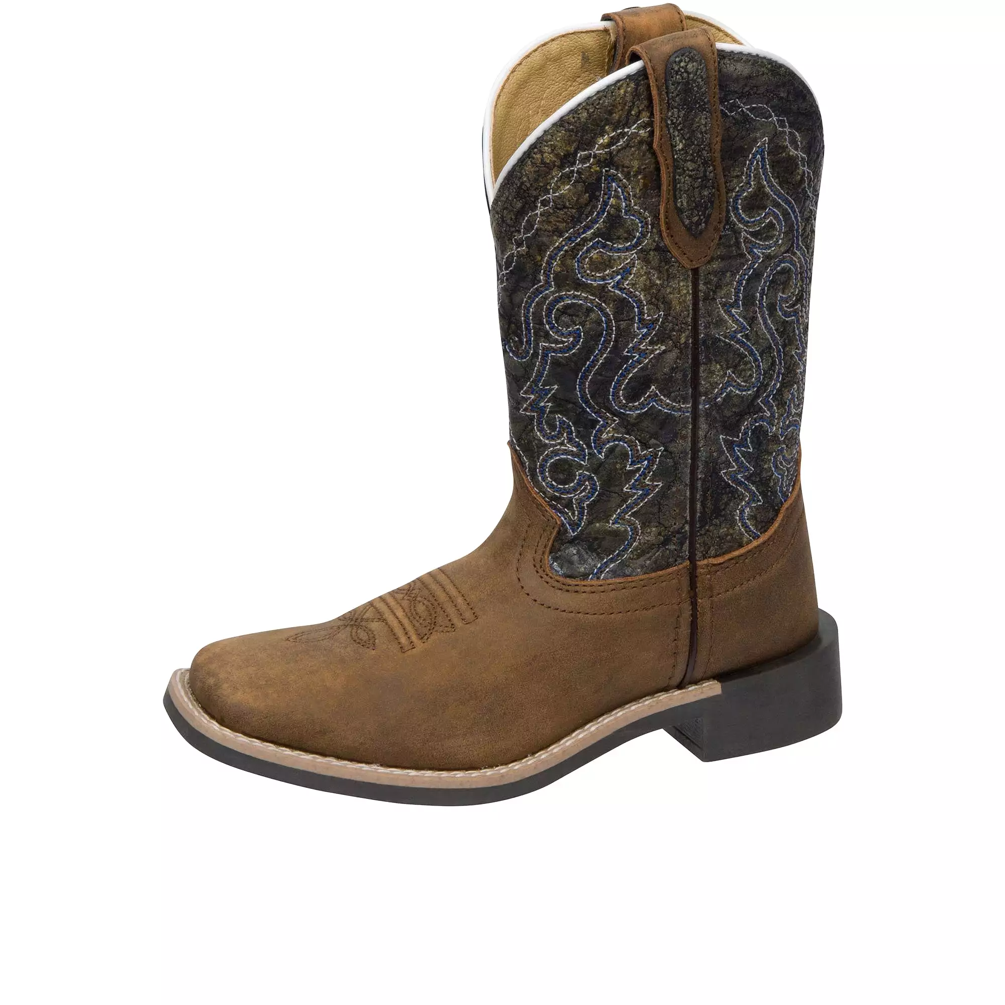 Smoky Mountain Boots Childrens Western Brown Navy