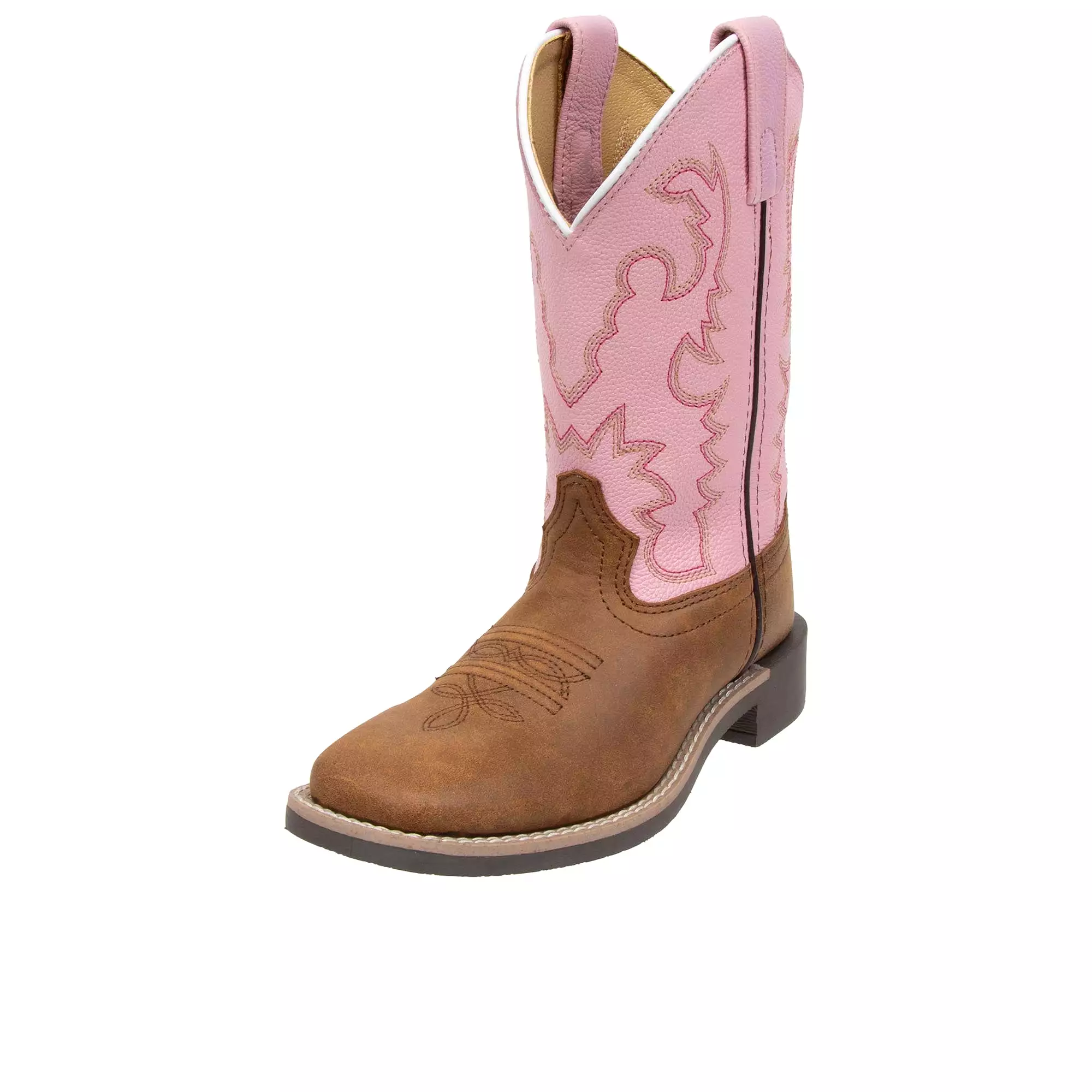 Smoky Mountain Boots Childrens Western Pink Brown