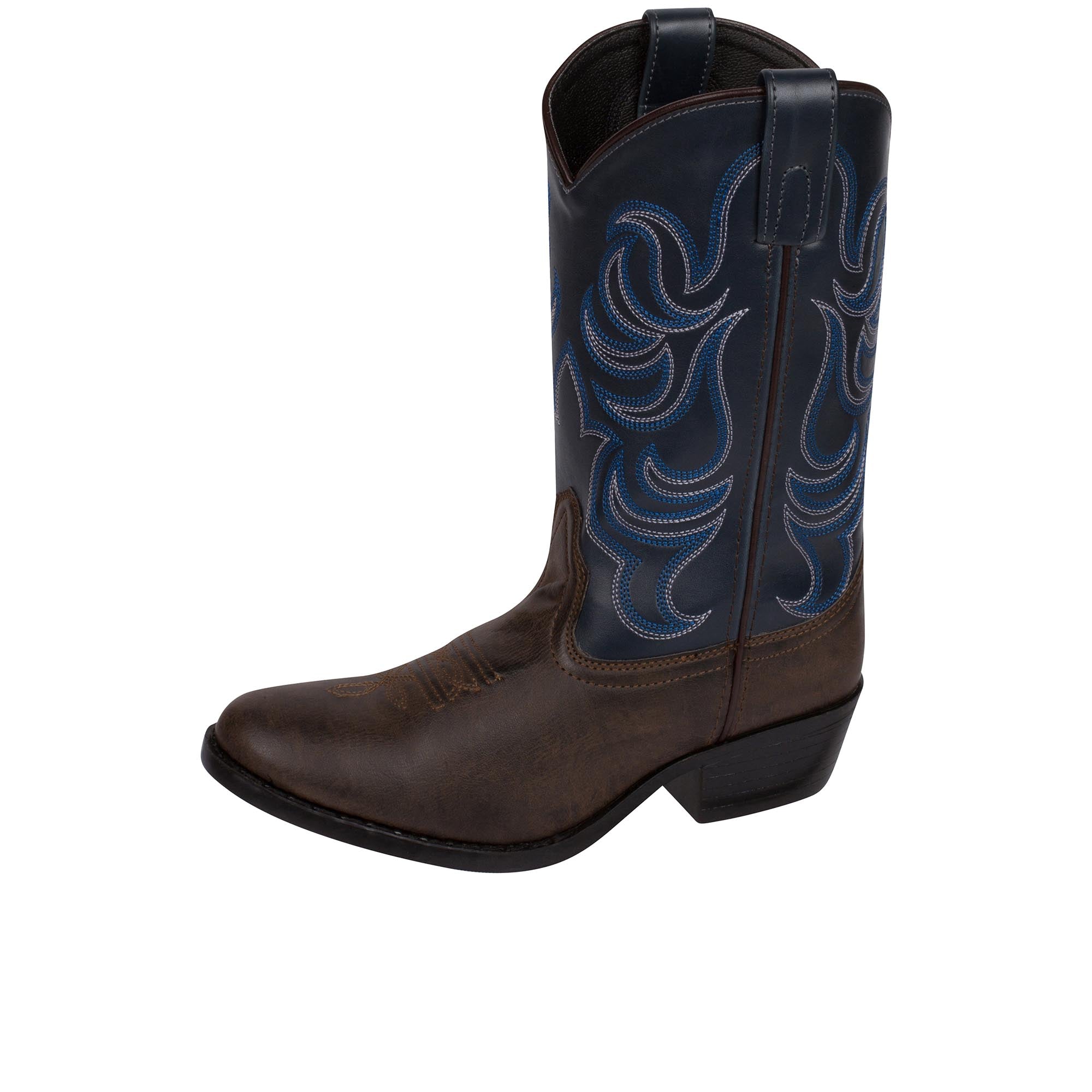 Smoky Mountain Boots Youth Monterey Western Brown Navy