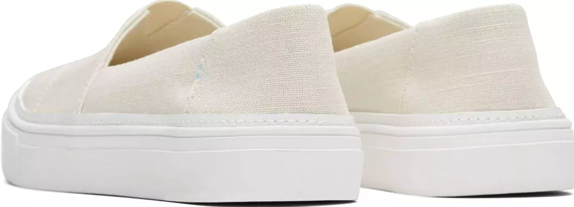 TOMS Natural Linen Ladies Canvas Slip on Shoe