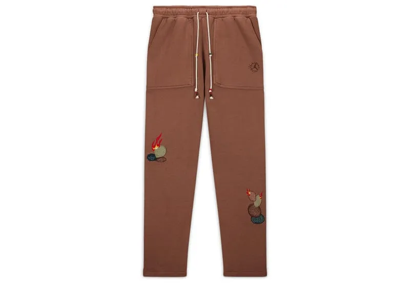 Travis Scott x Jordan Fleece Pants Archaeo Brown