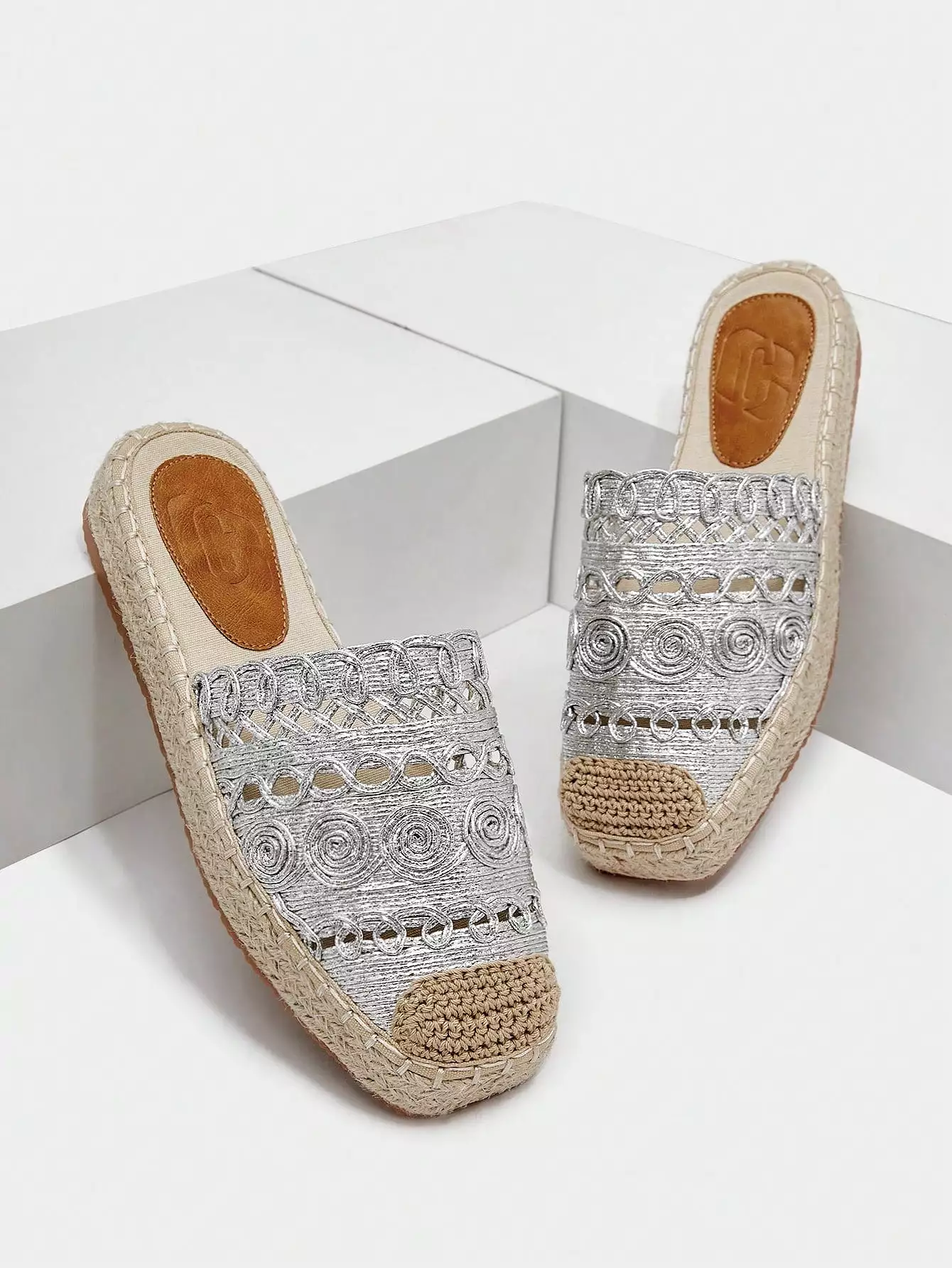 Women Braid Detail Slip-on Flats, Vacation Espadrille Flats