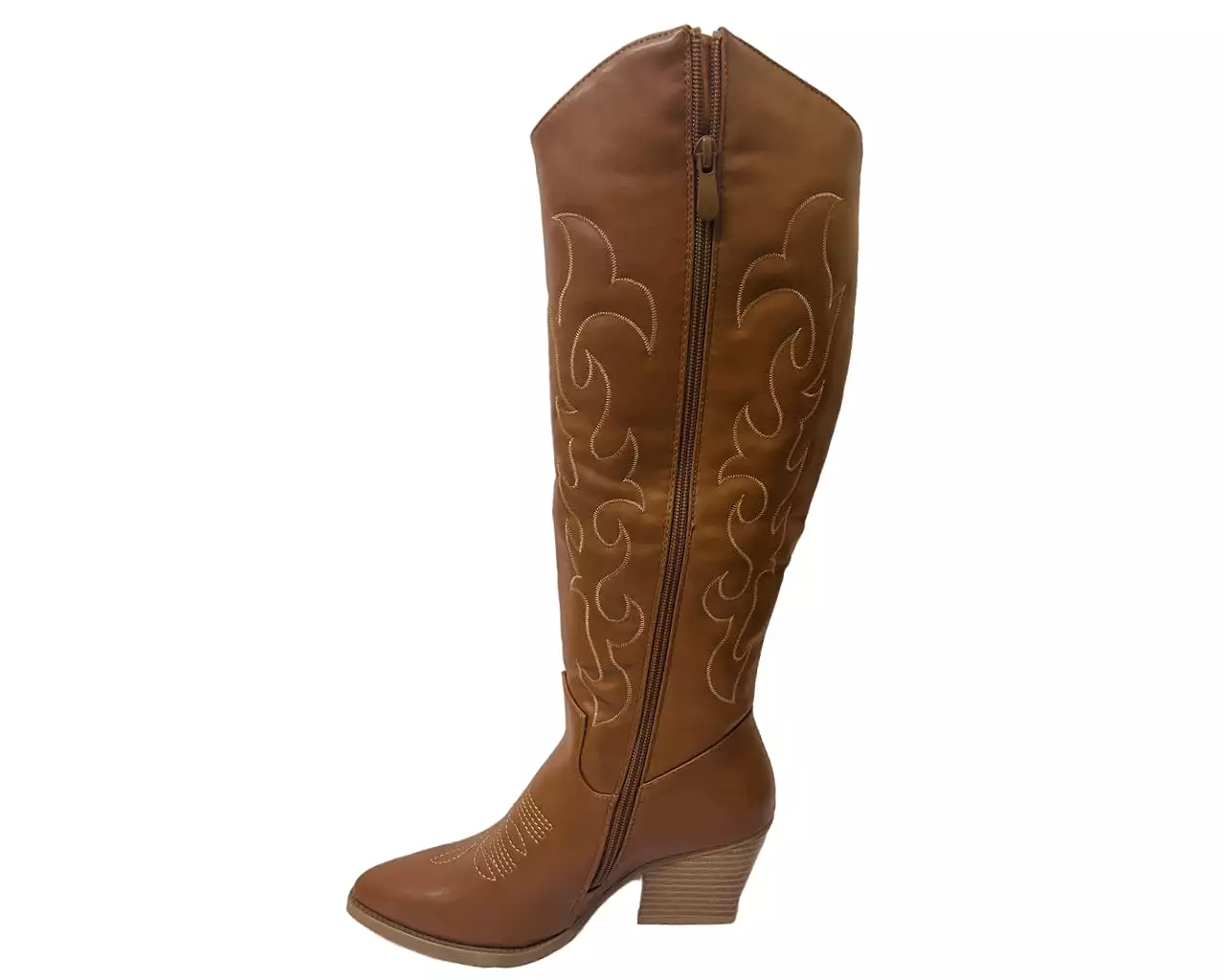 Women's Cowboy Embroidered Knee High Boots