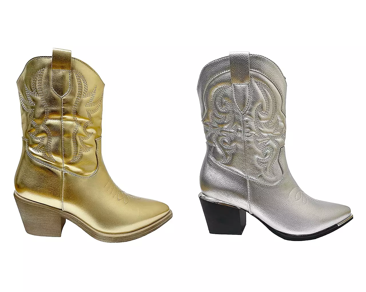 Women's Western Cowboy Embroidered Ankle Boots