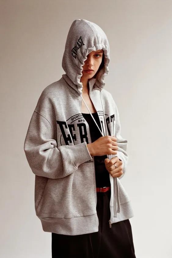 ZARA  |Long Sleeves Hoodies & Sweatshirts